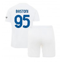 Camisa de time de futebol Inter Milan Alessandro Bastoni #95 Replicas 2º Equipamento Infantil 2023-24 Manga Curta (+ Calças curtas)